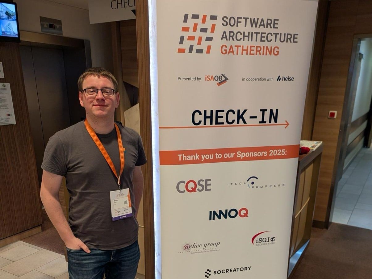 Filip Nuyts, .NET Consultant at Sirus , attending the iSAQB Software Architecture Gathering 2025 in Berlin